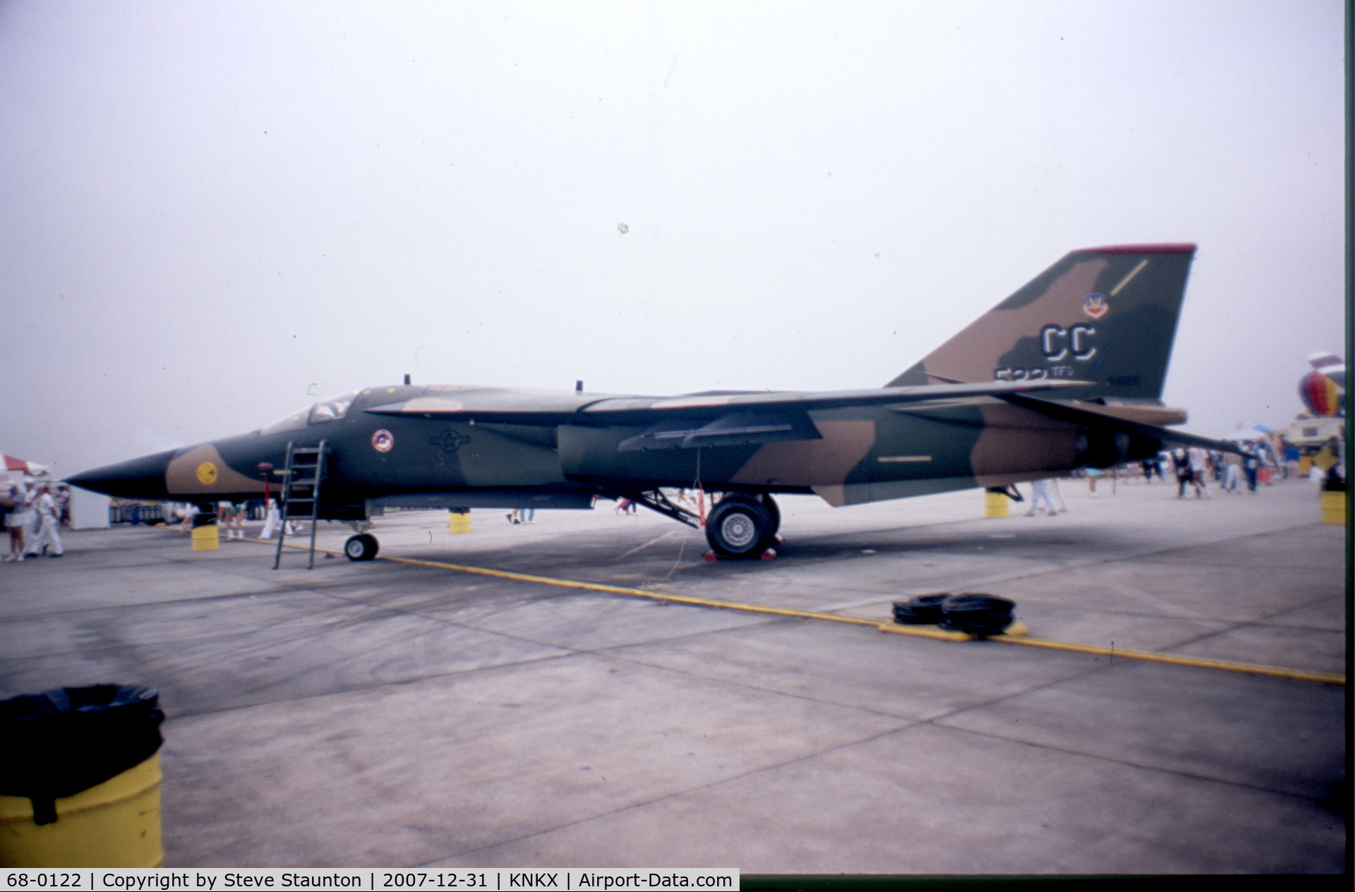 68-0122, 1968 General Dynamics F-111D Aardvark C/N A6-38, Taken at NAS Miramar Airshow in 1988 (scan of a slide)