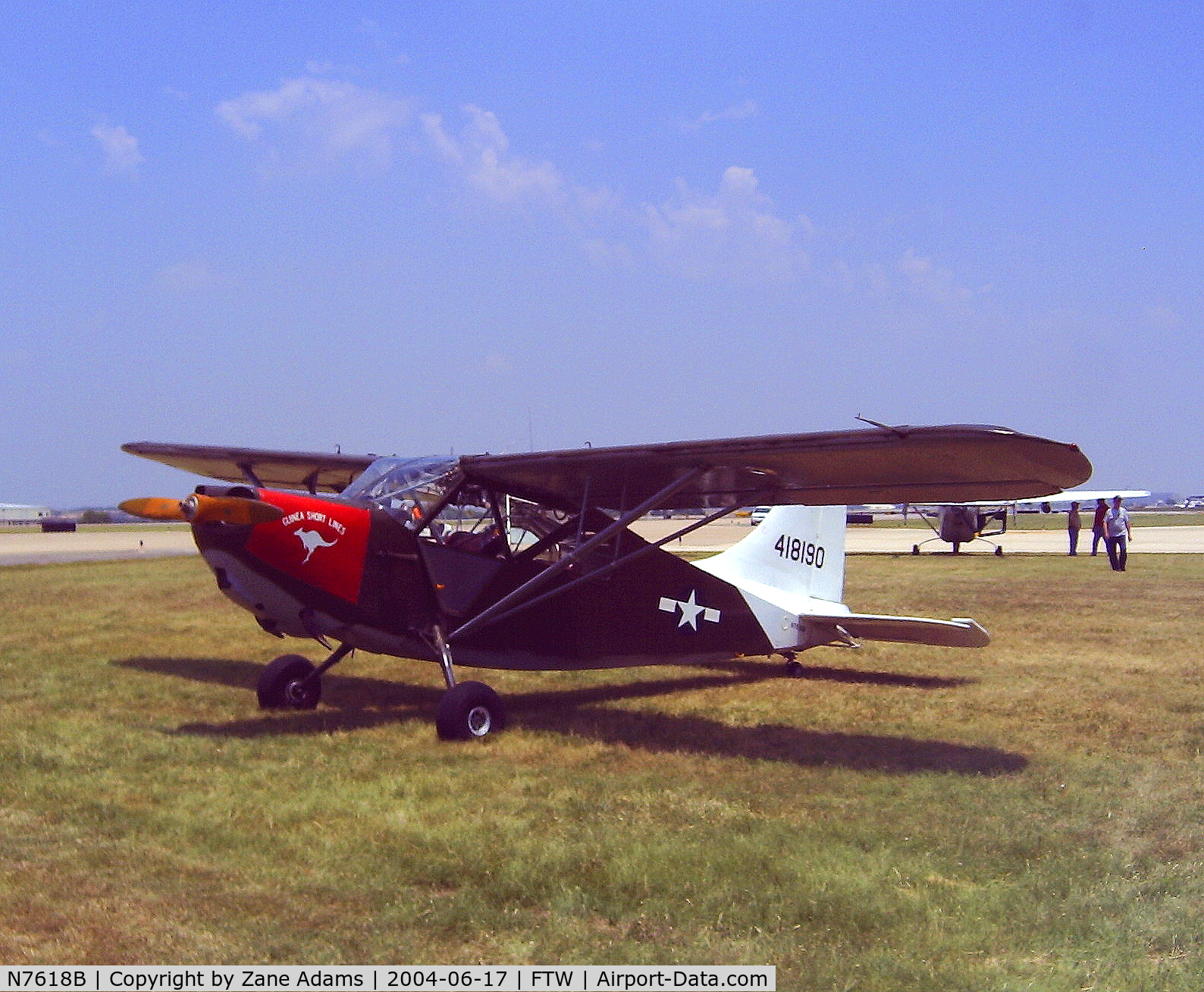 N7618B, Stinson L-5E Sentinel C/N 535, L-5 (44-18190) At VFM - Cowtwon Warbird Roundup 2004