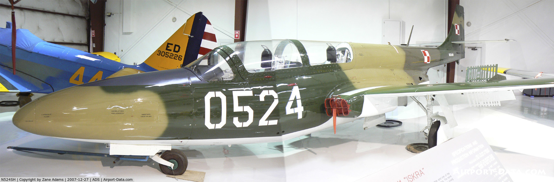 N524SH, PZL-Mielec TS-11 Iskra C/N 1H0524, At Cavanaugh Flight Museum (Composite Photo)