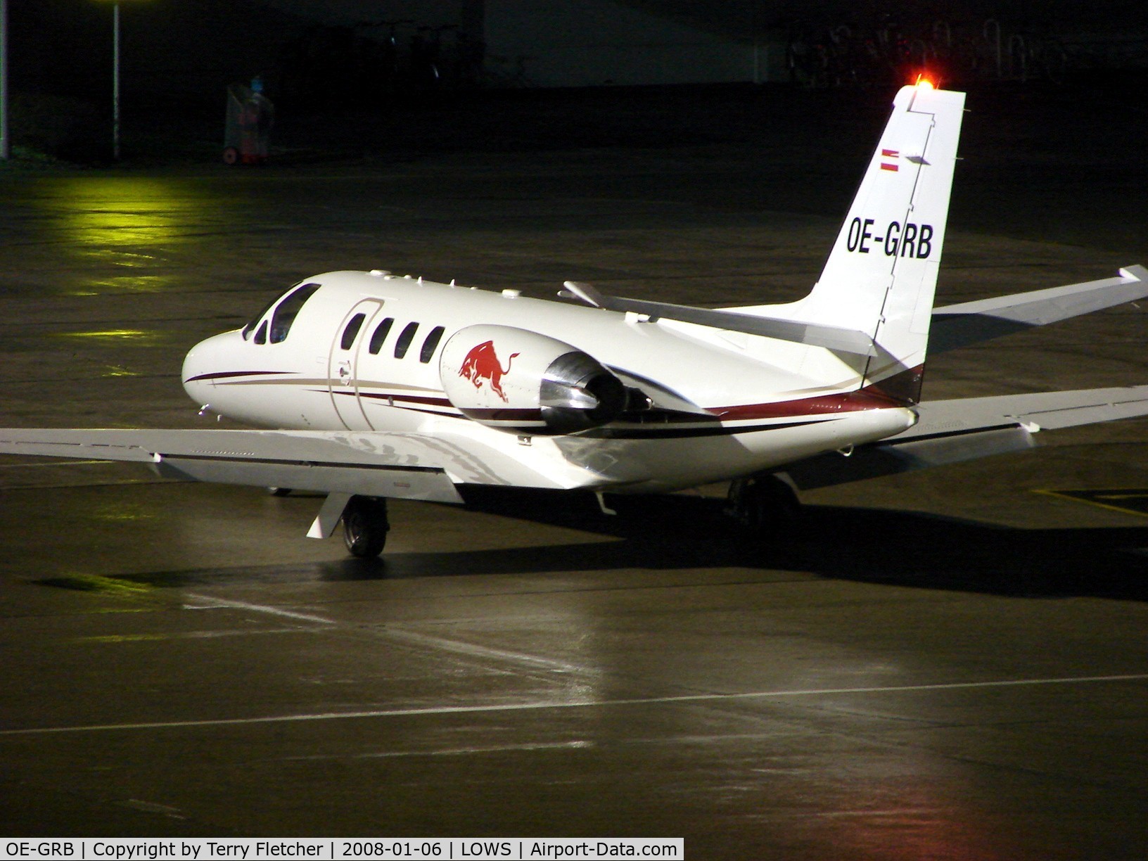 OE-GRB, 2002 Cessna 550 Citation Bravo C/N 550-1039, Red Bull's Citation at Salzburg Airport