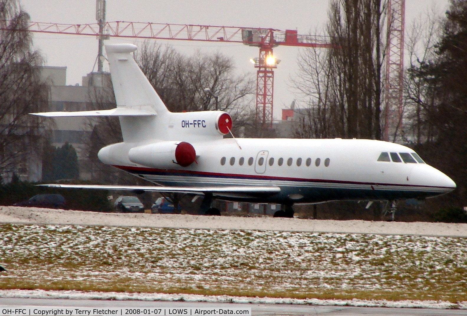 OH-FFC, 1998 Dassault Falcon 900EX C/N 23, Finniish Falcon 900EX at Salzburg - maybe in connection with the Ski-jumping further down the valley