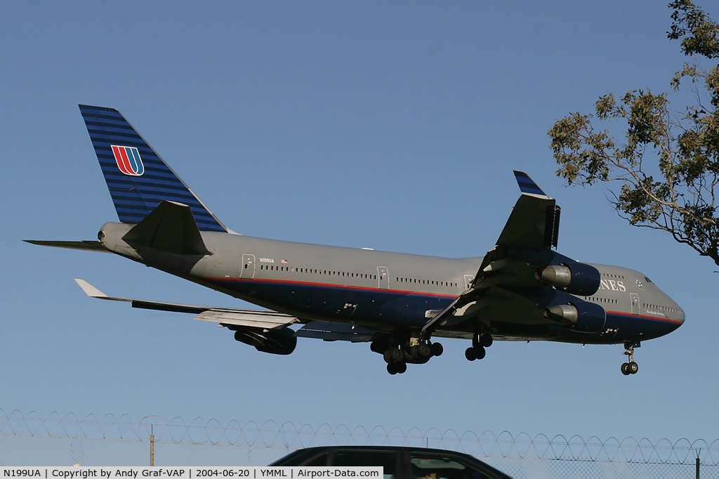 N199UA, 1997 Boeing 747-422 C/N 28717, United Airlines 747-400