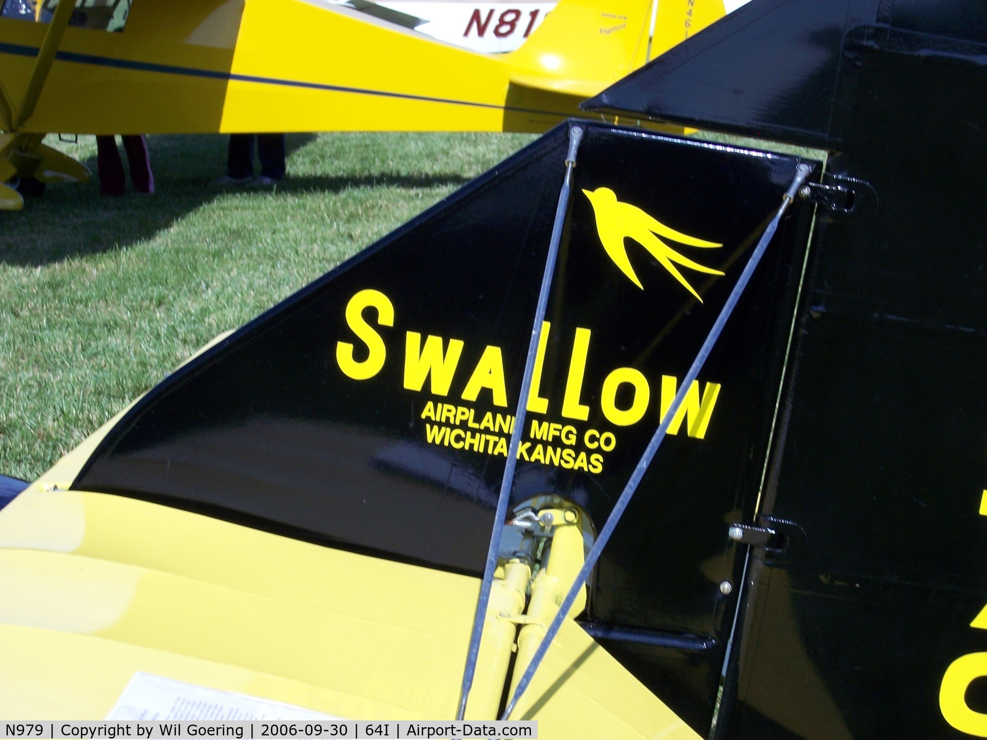 N979, 1927 Swallow Airplane Manufacturing Co J5 Swallow C/N 842, Lee Bottom Fly-in 2006
