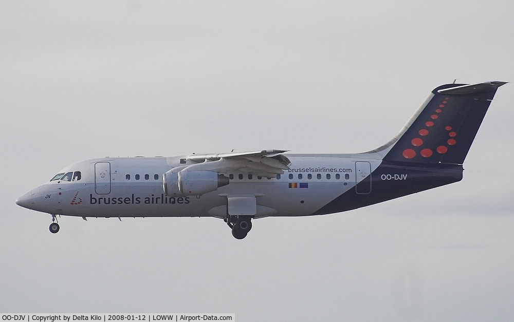 OO-DJV, 1996 British Aerospace Avro 146-RJ85 C/N E.2295, Brüssels Airlines