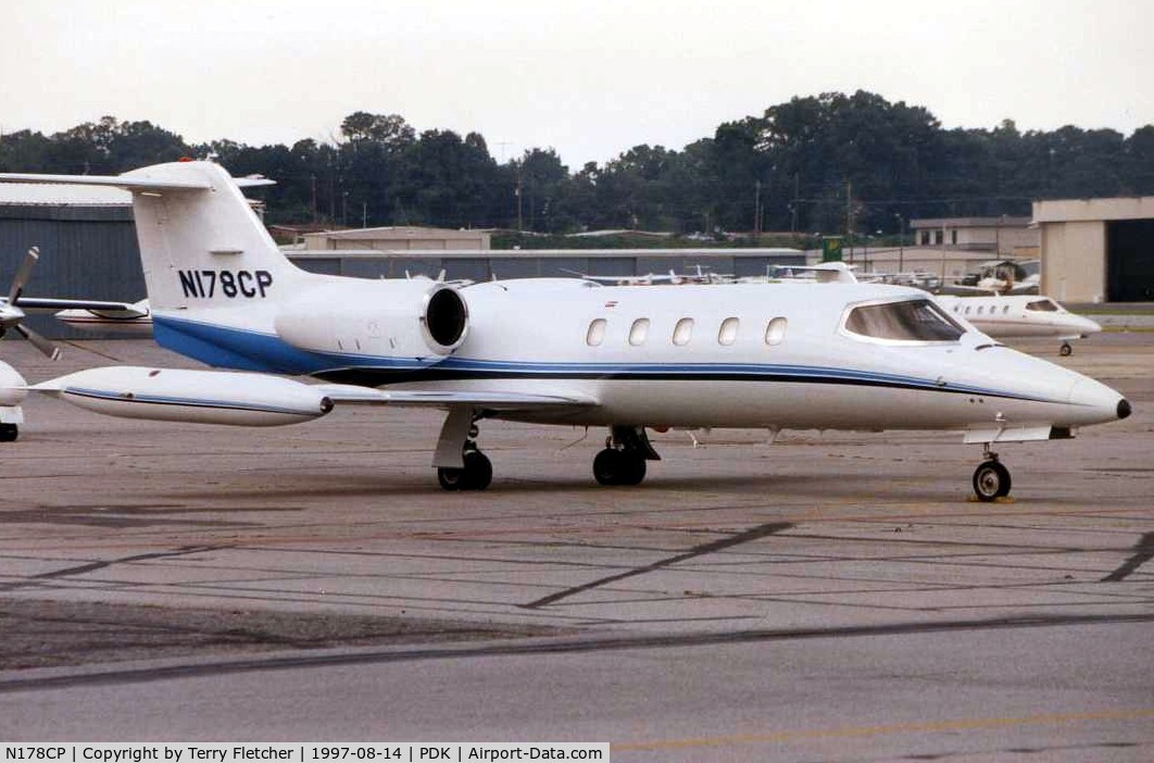 N178CP, 1975 Gates Learjet 35 C/N 005, Learjet 35 at Peachtree in 1997