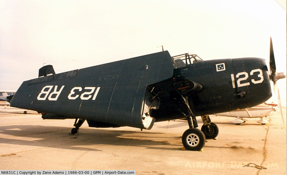N6831C, 1942 General Motors TBM-3E Avenger C/N 2942, At Grand Prairie Municipal