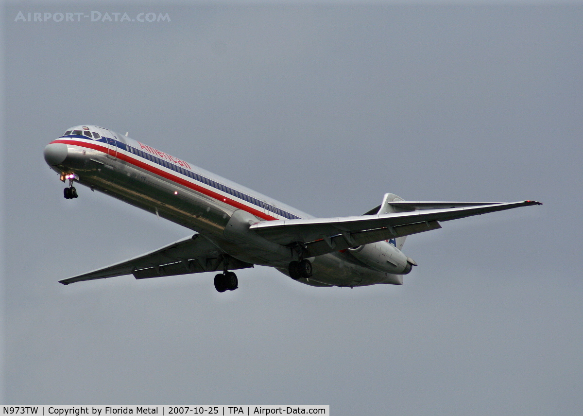 N973TW, 1999 McDonnell Douglas MD-83 (DC-9-83) C/N 53623, American