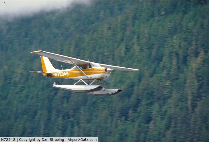N7234G, 1970 Cessna 172K Skyhawk C/N 17258934, NN7234G over Thayer Lake SouthEast Alaska