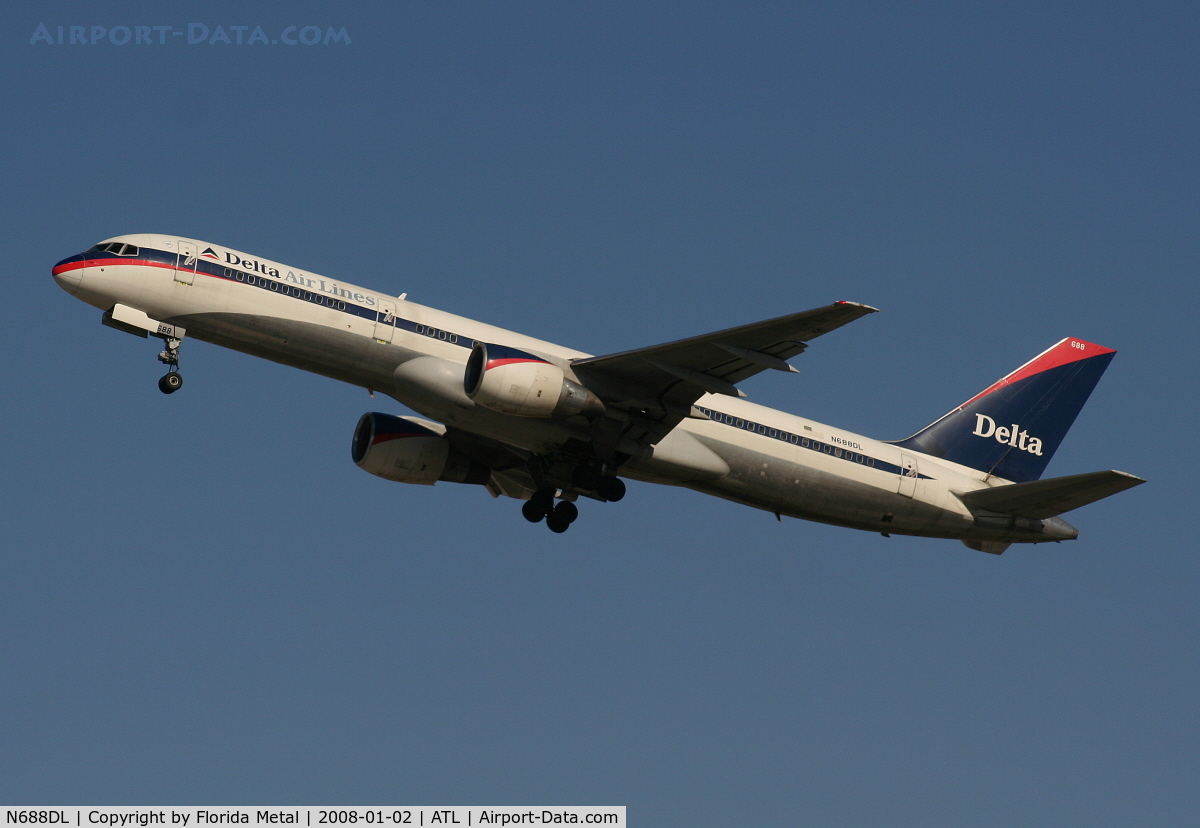 N688DL, 1998 Boeing 757-232 C/N 27587, Delta
