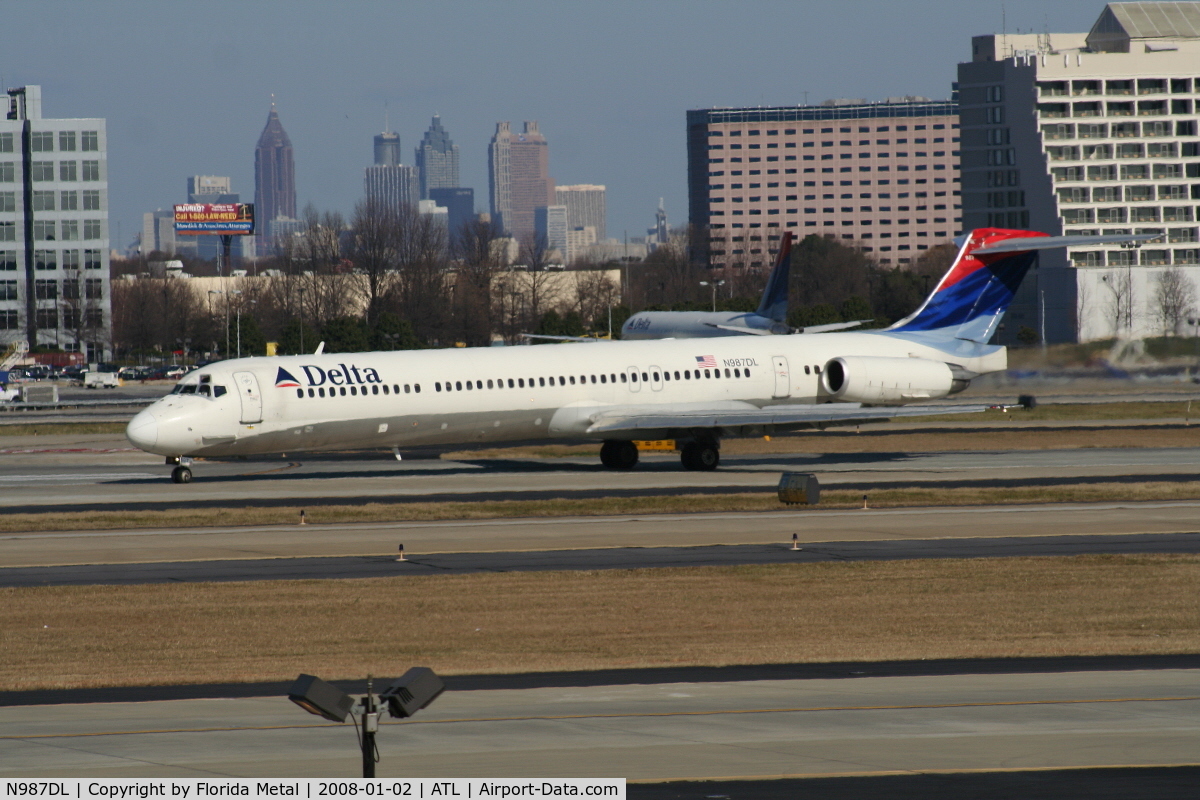 N987DL, 1991 McDonnell Douglas MD-88 C/N 53338, Delta