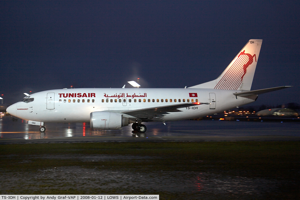 TS-IOH, 1993 Boeing 737-5H3 C/N 26640, Tunisair 737-500