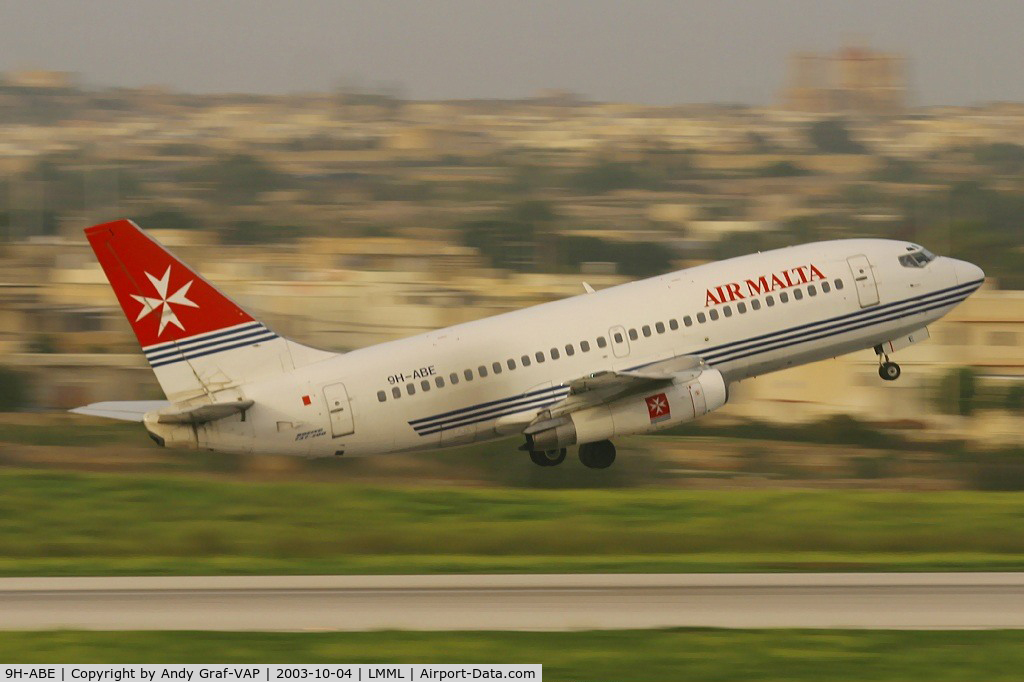 9H-ABE, 1987 Boeing 737-2Y5 C/N 23847, Air Malta 737-200