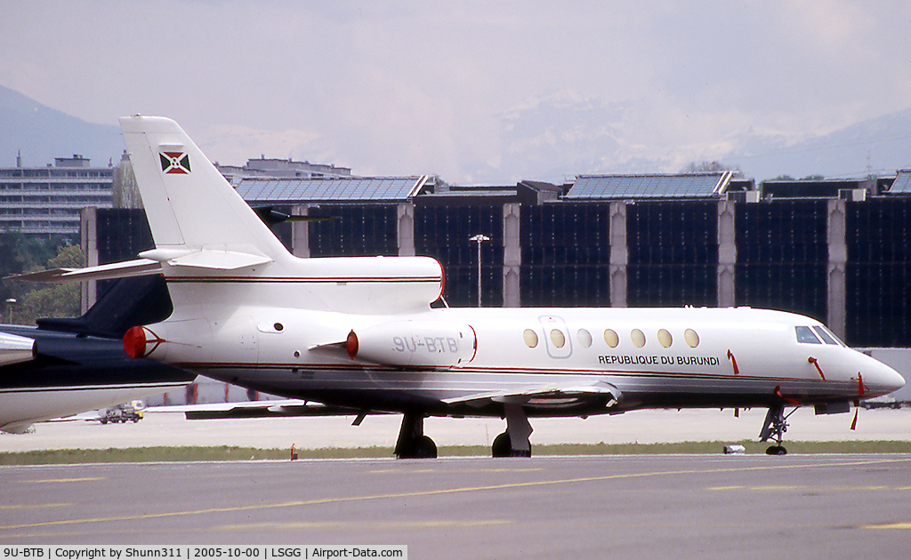 9U-BTB, 1981 Dassault Falcon 50 C/N 066, Parked at the General Aviation apron...