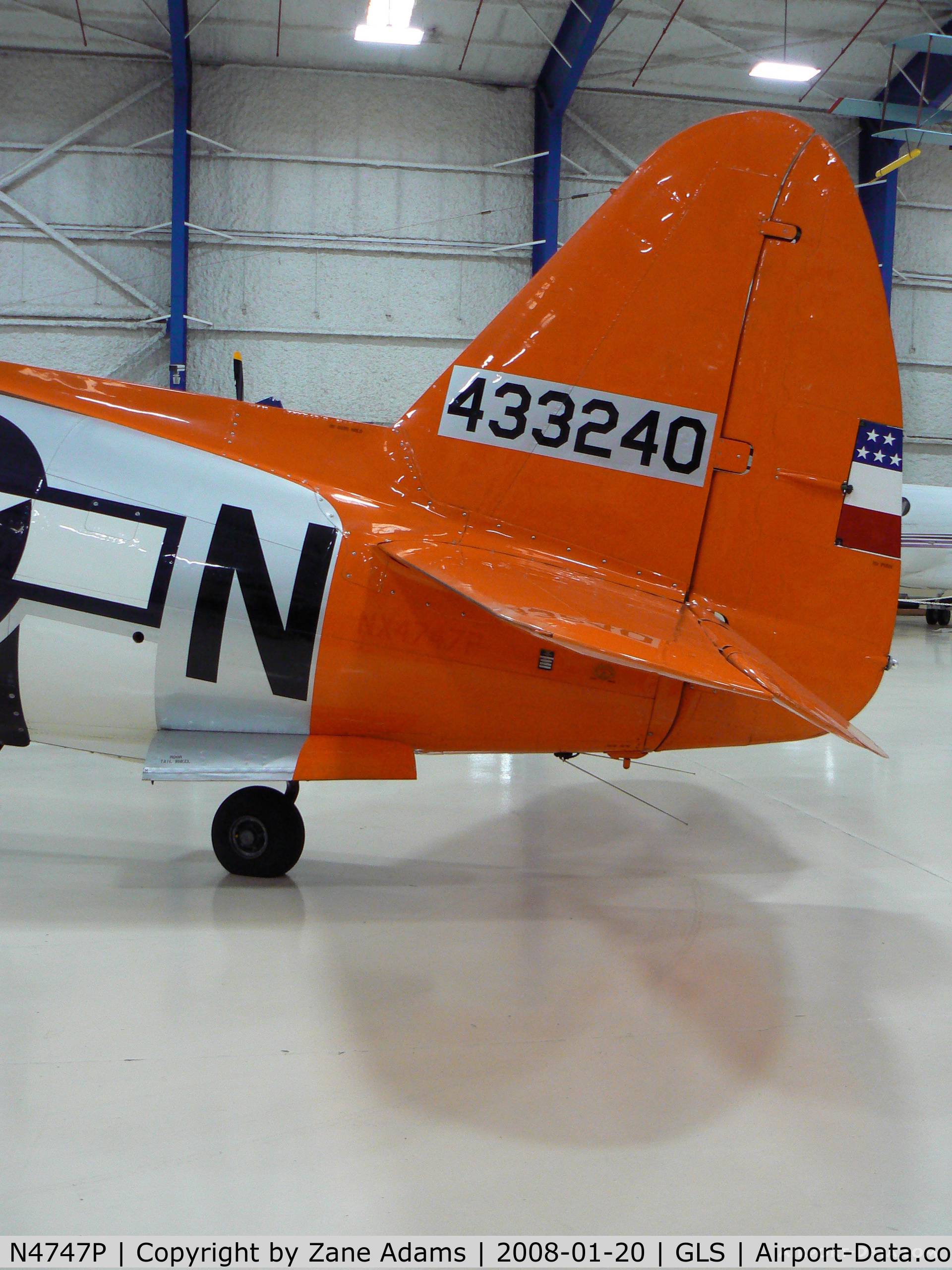 N4747P, 1945 Republic P-47D-40-RA Thunderbolt C/N 44-90368, Lone Star Flight Museum