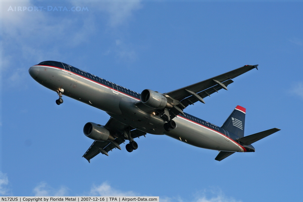 N172US, 2001 Airbus A321-211 C/N 1472, US Airways