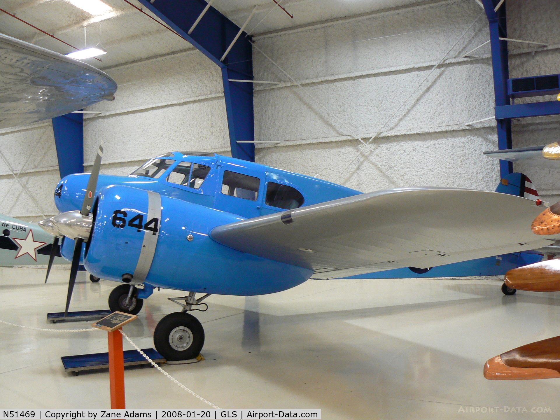 N51469, 1944 Cessna UC-78B (T-50) Bobcat C/N 6644, Lone Star Flight Museum