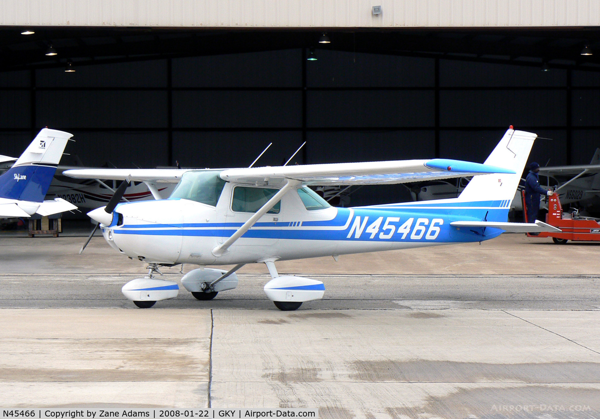 N45466, 1975 Cessna 150M C/N 15076938, At Arlington Municipal