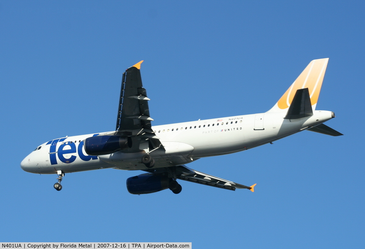 N401UA, 1993 Airbus A320-232 C/N 435, Ted