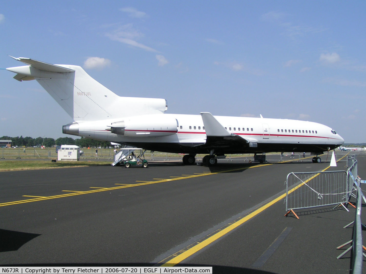 N67JR, 1966 Boeing 727-30 C/N 18936, Displayed at the 2006 Farnborough Air Show