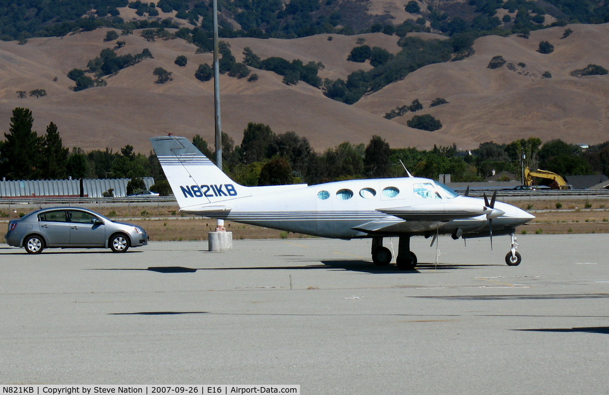N821KB, 1966 Cessna 411 C/N 411-0201, 1966 Cessna 411 @ South County (Morgan Hill) Airport, CA