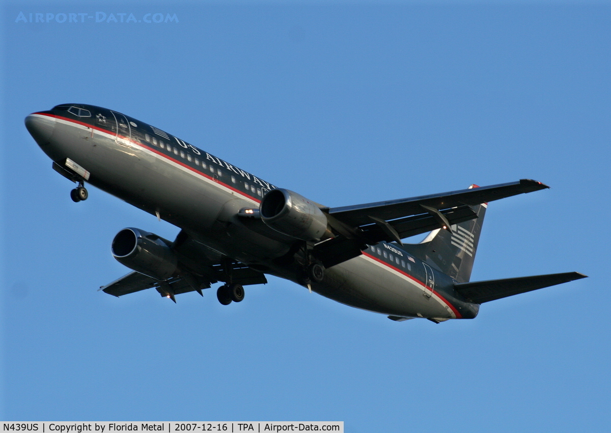 N439US, 1990 Boeing 737-4B7 C/N 24781, US Airways