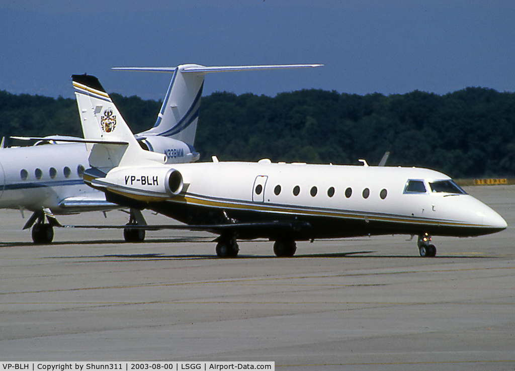 VP-BLH, 2001 Israel Aircraft Industries IAI-1126 Galaxy C/N 029, Arriving and parked to the General Aviation apron