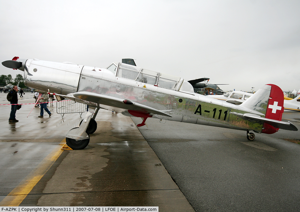 F-AZPK, Pilatus P2-05 C/N 31, Displayed during LFOE Airshow 2007