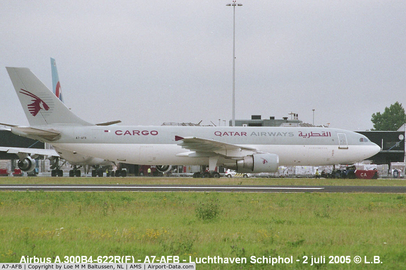 A7-AFB, 1991 Airbus A300B4-622R C/N 614, Cargo Area Schiphol, Amsterdam