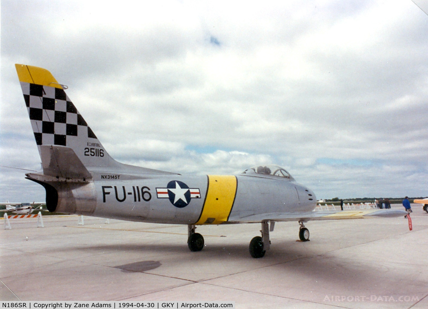 N186SR, 1952 North American F-86F Sabre C/N 191-812, Registered as N3145T (Coleman Air Museum) At Arlington, TX