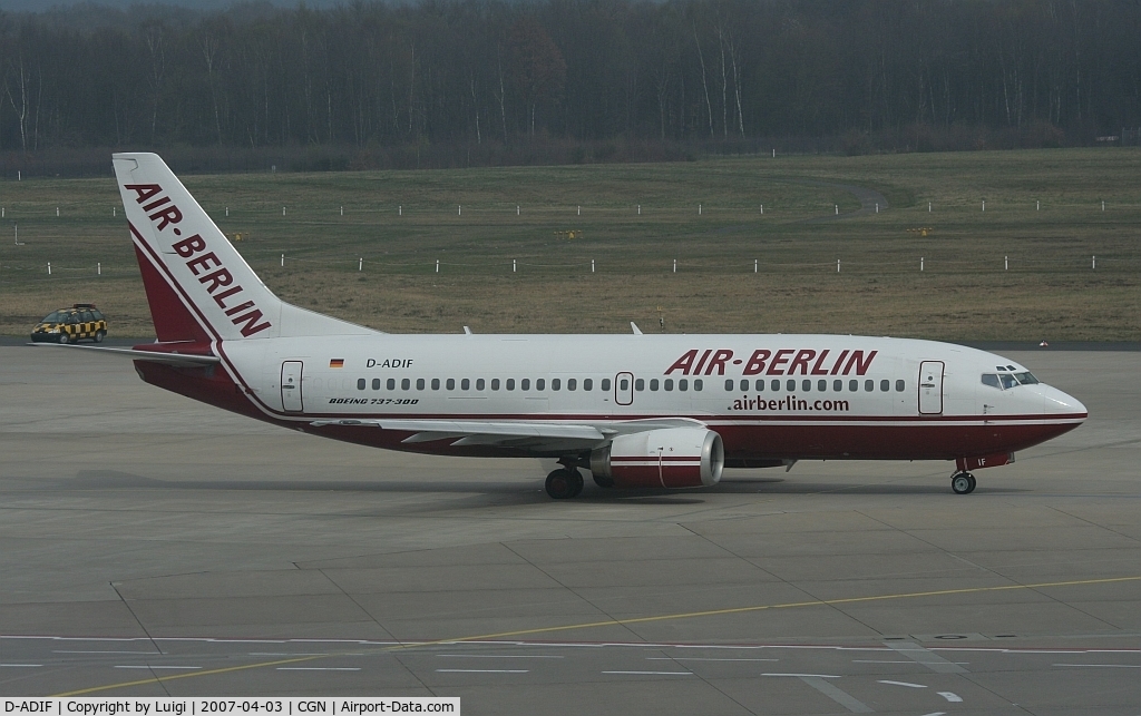 D-ADIF, 1991 Boeing 737-3L9 C/N 25125, Air Berlin 737-300