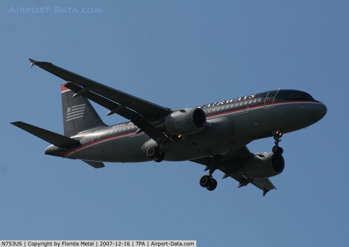 N753US, 2000 Airbus A319-112 C/N 1326, US Airways