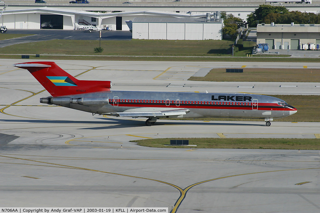 N706AA, 1981 Boeing 727-223 C/N 22463, Laker 727-200