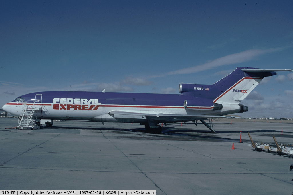 N191FE, 1966 Boeing 727-22 C/N 19084, Fedex Boeing 727-100