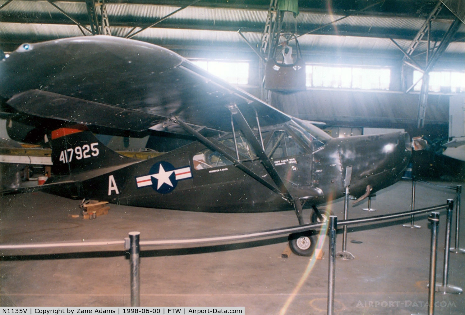 N1135V, Stinson L-5E Sentinel C/N 76-3199, At Meacham Field - Vintage Flying Museum