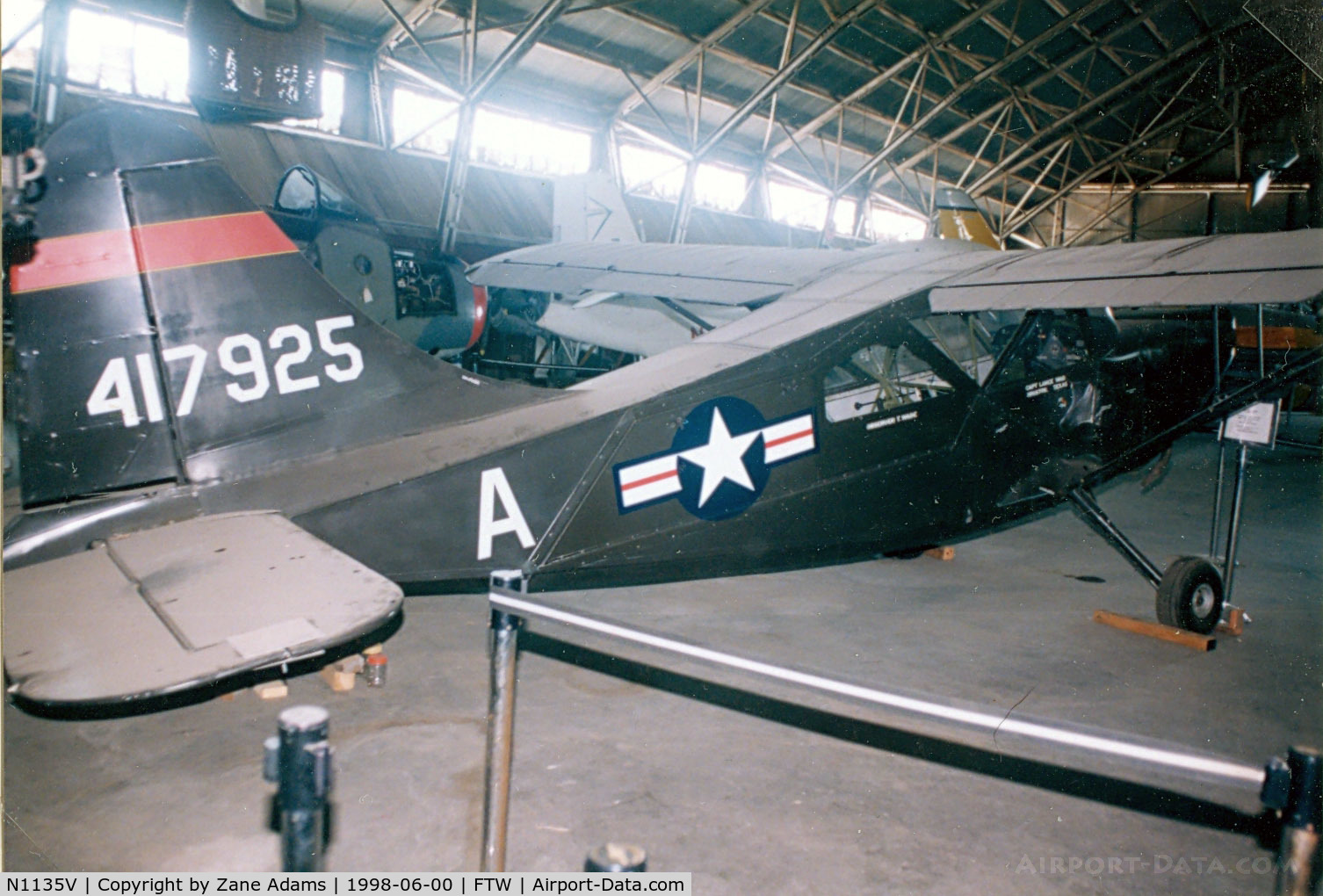 N1135V, Stinson L-5E Sentinel C/N 76-3199, At Meacham Field - Vintage Flying Museum