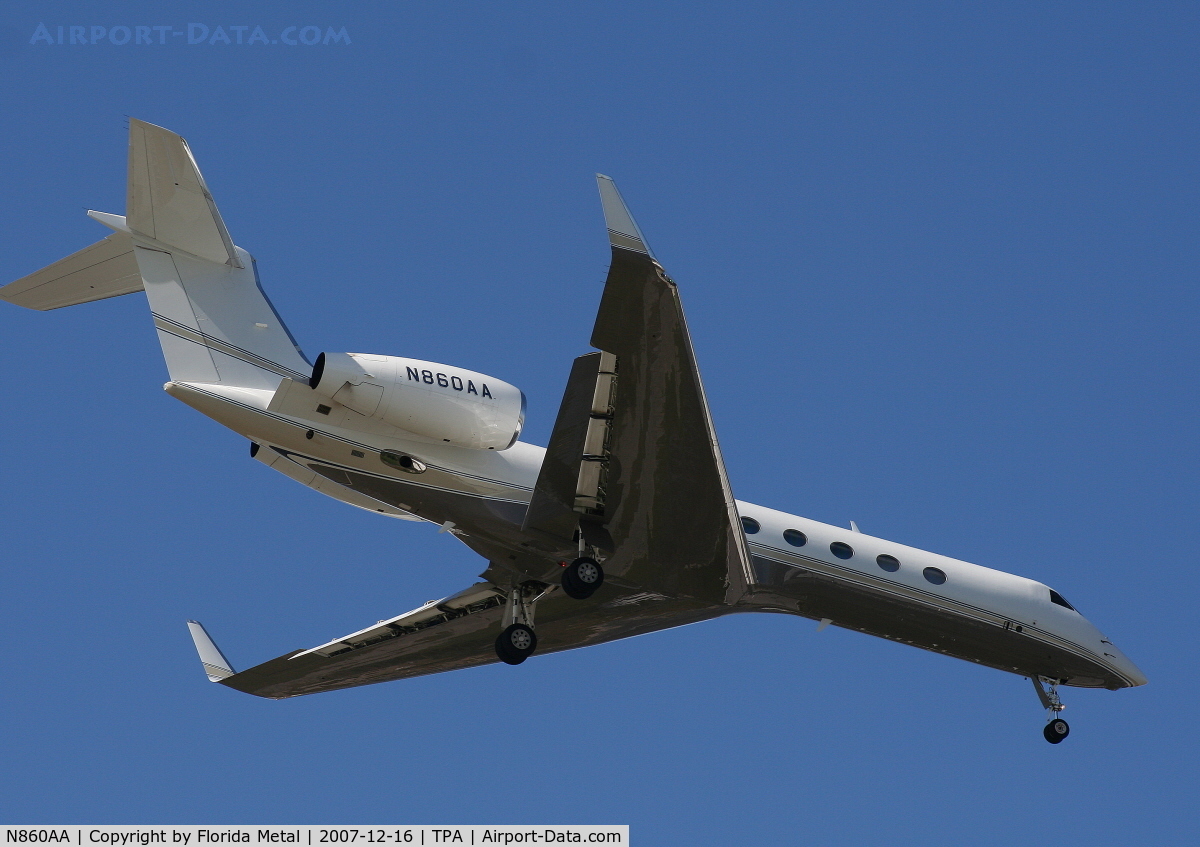 N860AA, 2005 Gulfstream Aerospace GV-SP (G550) C/N 5079, G550