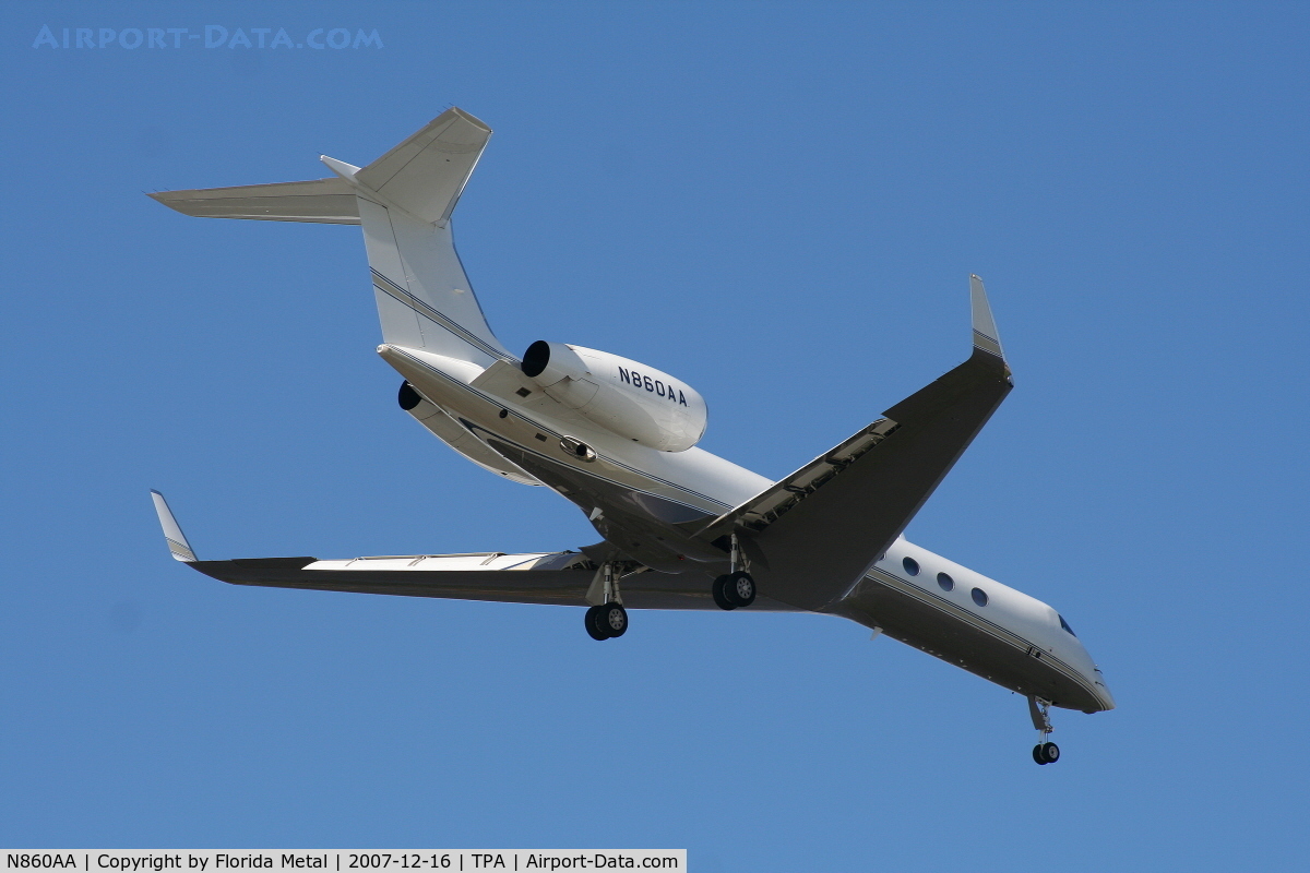 N860AA, 2005 Gulfstream Aerospace GV-SP (G550) C/N 5079, G550
