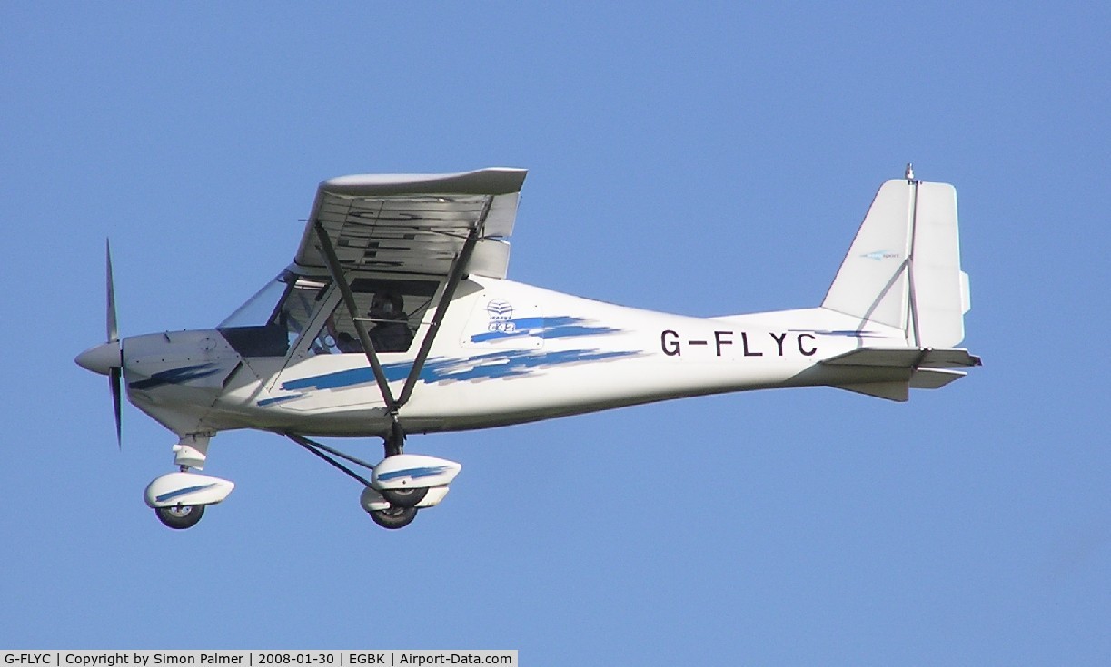 G-FLYC, 2005 Comco Ikarus C42 FB100 C/N 0503-6656, Ikarus C42 landing at Sywell