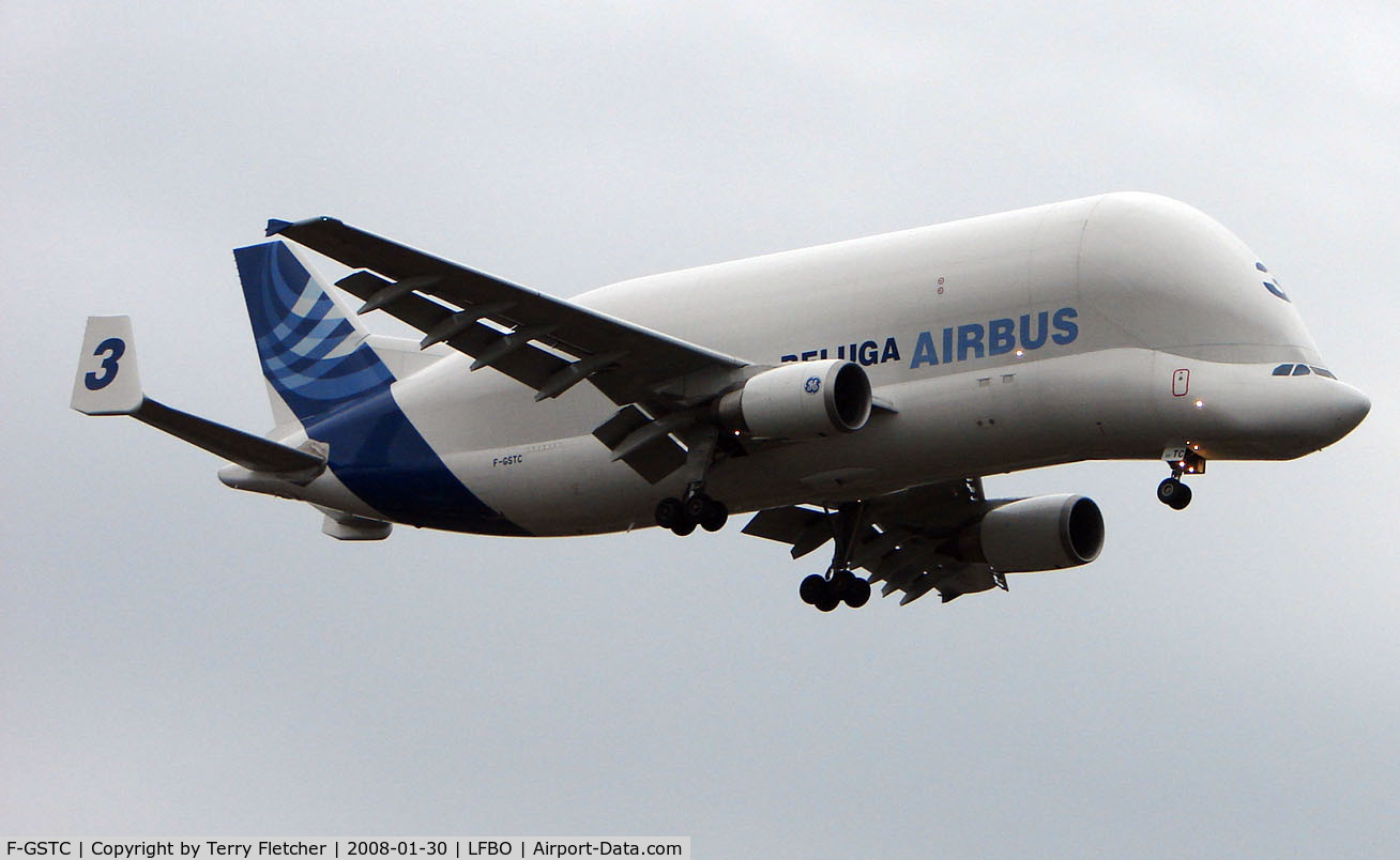 F-GSTC, 1997 Airbus A300B4-608ST Super Transporter C/N 765, Airbus Beluga on approach to Toulouse