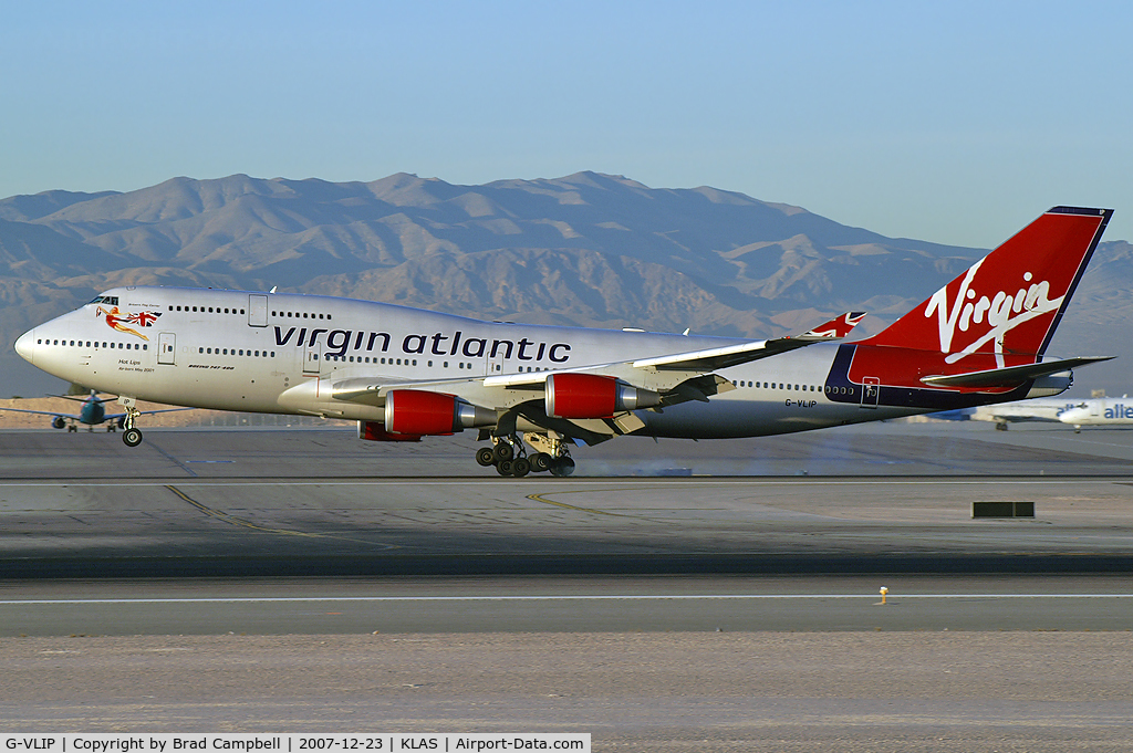 G-VLIP, 2001 Boeing 747-443 C/N 32338, Virgin Atlantic Airways - 'Hot Lips' / 2001 Boeing 747-443