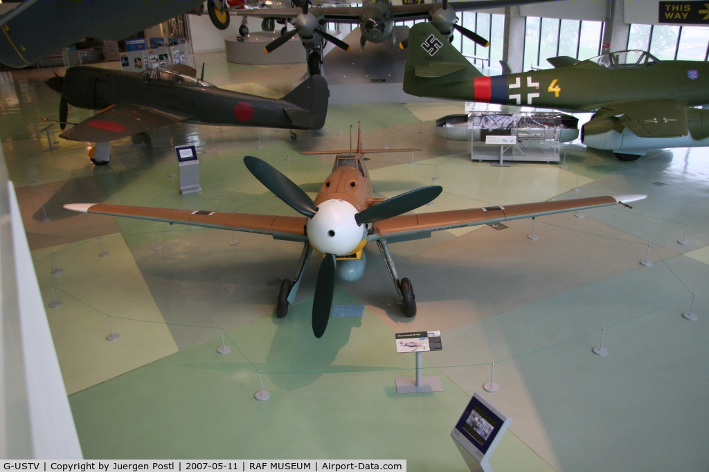 G-USTV, 1942 Messerschmitt Bf-109G-2/Trop C/N 10639, RAF Museum Hendon