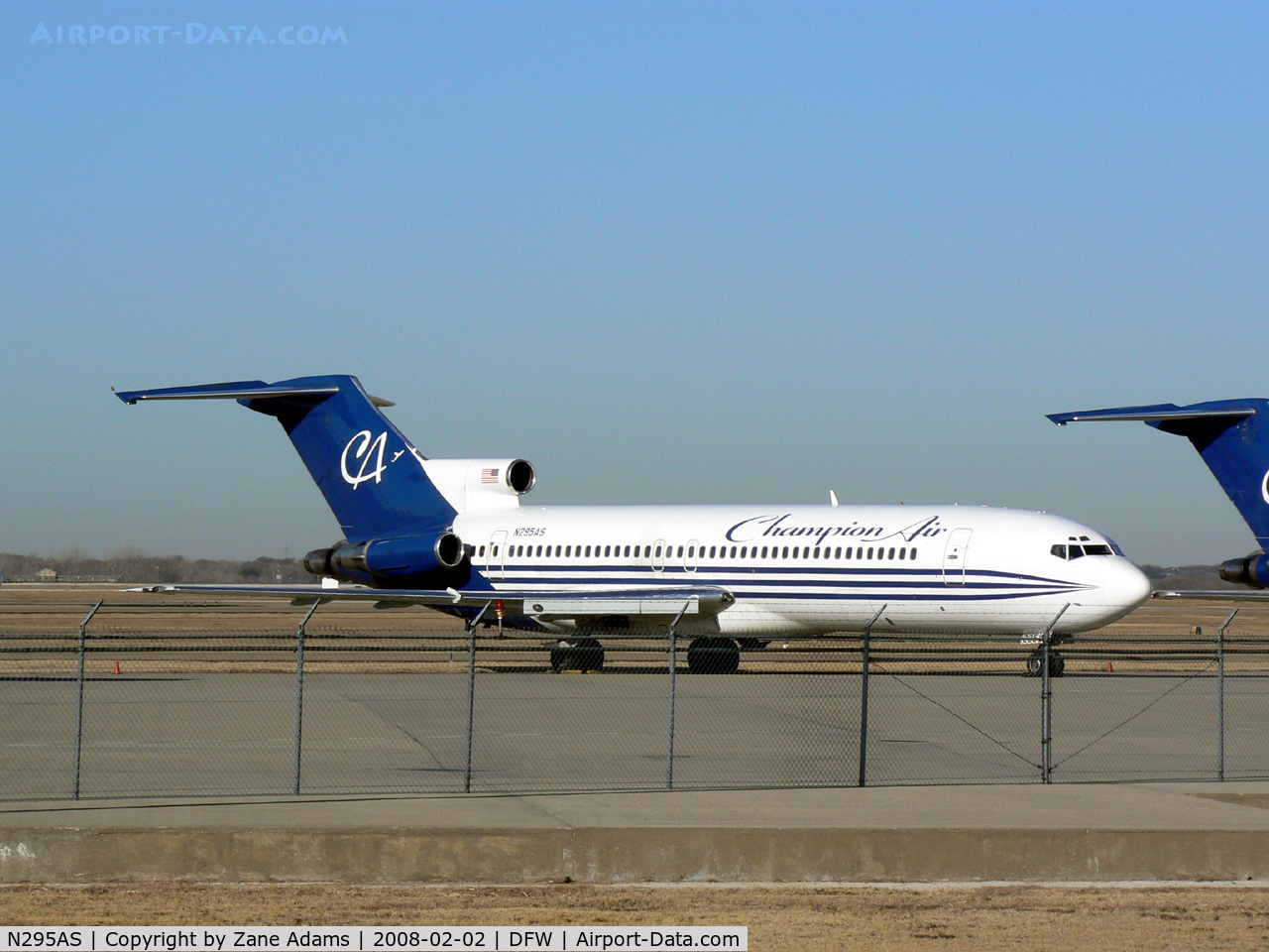 N295AS, 1980 Boeing 727-290 C/N 22147, On the General Aviation Ramp at DFW (Vegas Charters)