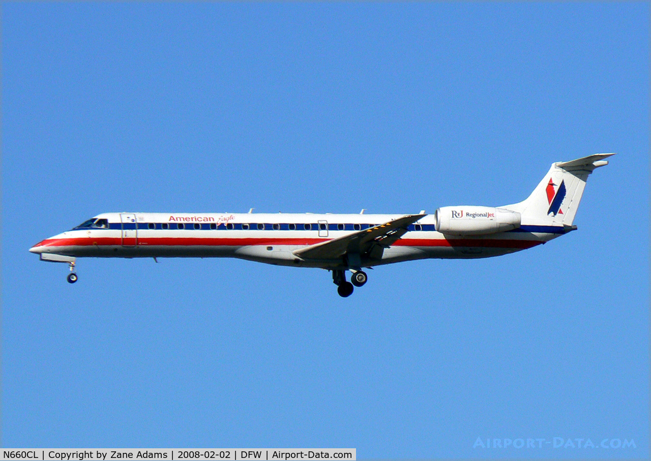 N660CL, 2003 Embraer ERJ-145LR (EMB-145LR) C/N 145764, American Eagle at DFW