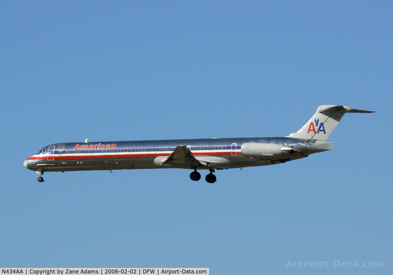 N434AA, 1987 McDonnell Douglas MD-83 (DC-9-83) C/N 49452, American Airlines at DFW