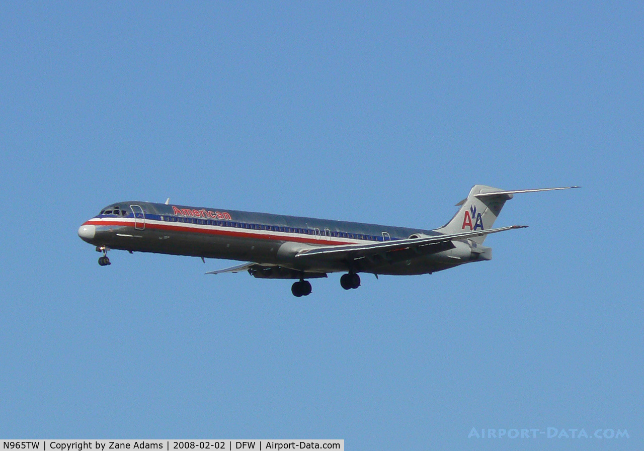N965TW, 1999 McDonnell Douglas MD-83 (DC-9-83) C/N 53615, American Airlines at DFW