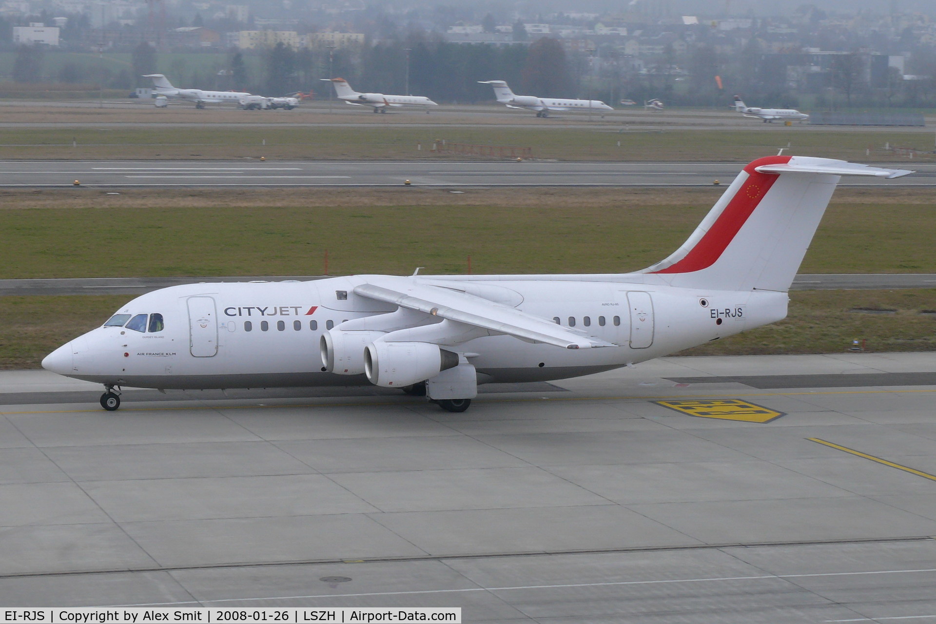 EI-RJS, 2000 British Aerospace Avro 146-RJ85A C/N E2365, Four different Bae146's on this route today