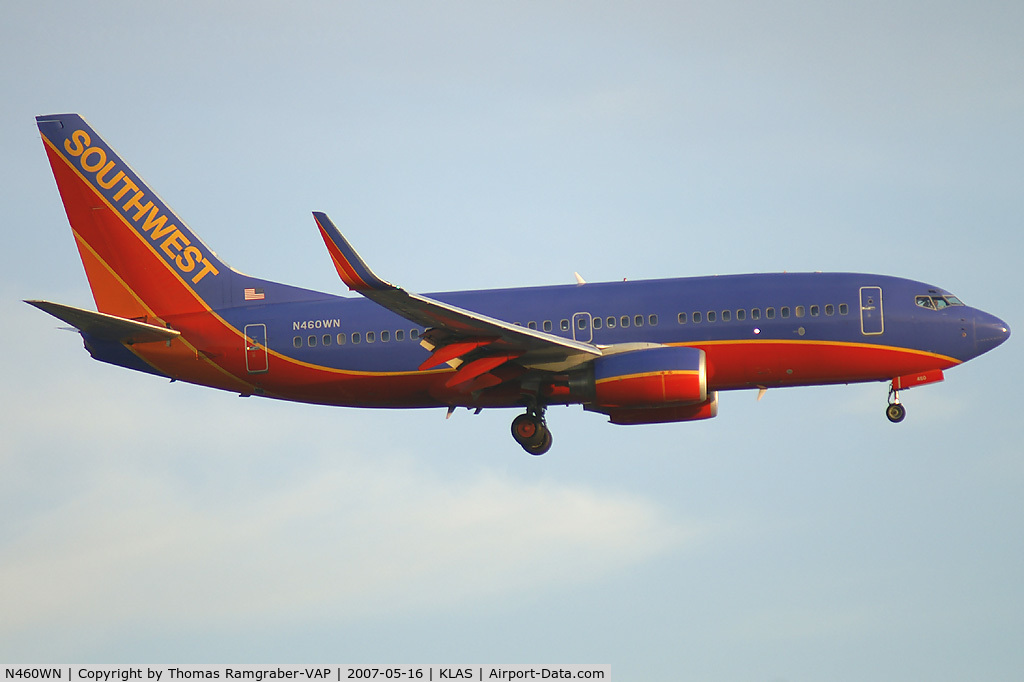 N460WN, 2004 Boeing 737-7H4 C/N 32464, Southwest Airlines Boeing 737-700