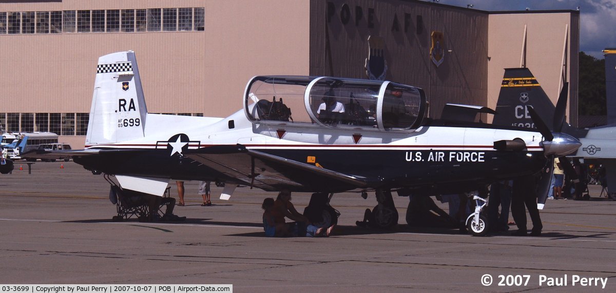 03-3699, 2003 Raytheon T-6A Texan II C/N PT-245, Thats some serious cover there, since all cockpit glass on this girl can take a birdstrike at 270kts