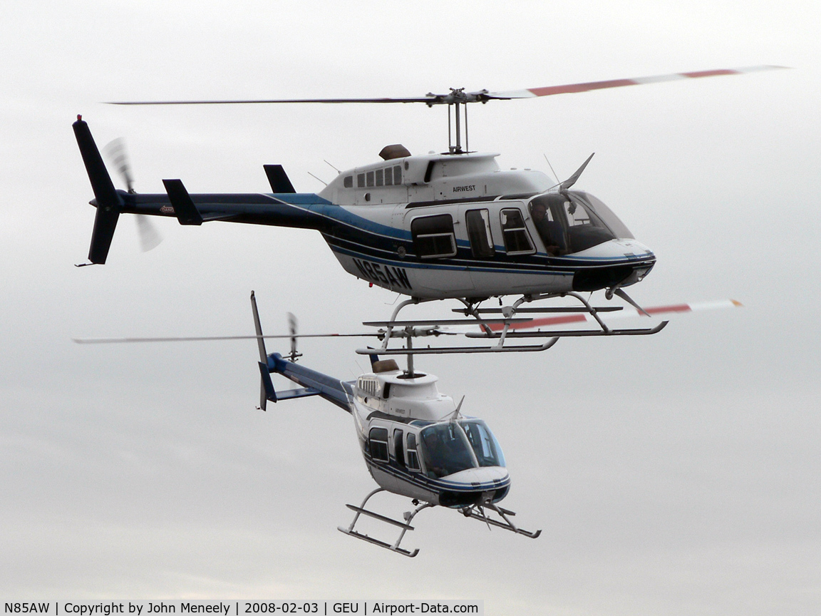 N85AW, Bell 206L-1 LongRanger II C/N 45261, Two of Airwest's Long Rangers