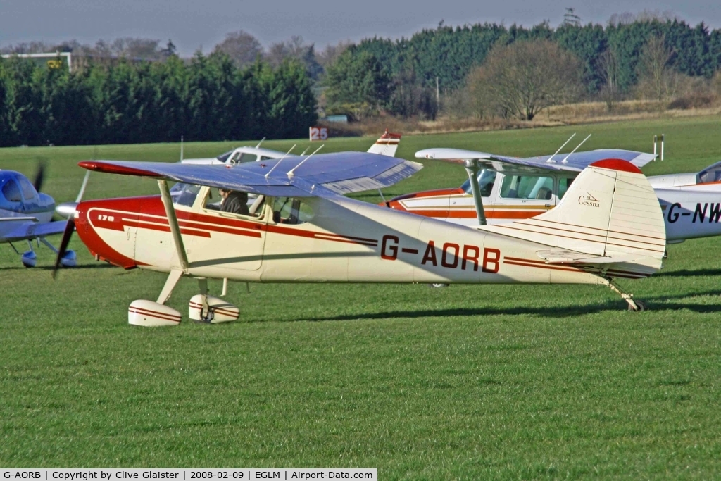 G-AORB, 1952 Cessna 170B C/N 20767, Registered Owner: TRUSTEE OF: HAWLEY FARM GROUP - Previous ID: OO-SIZ